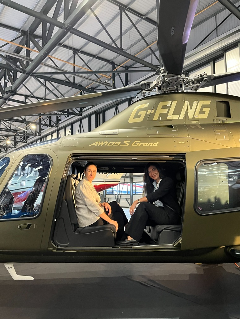 Jets & Helicopters team at the Air Charter Expo in London