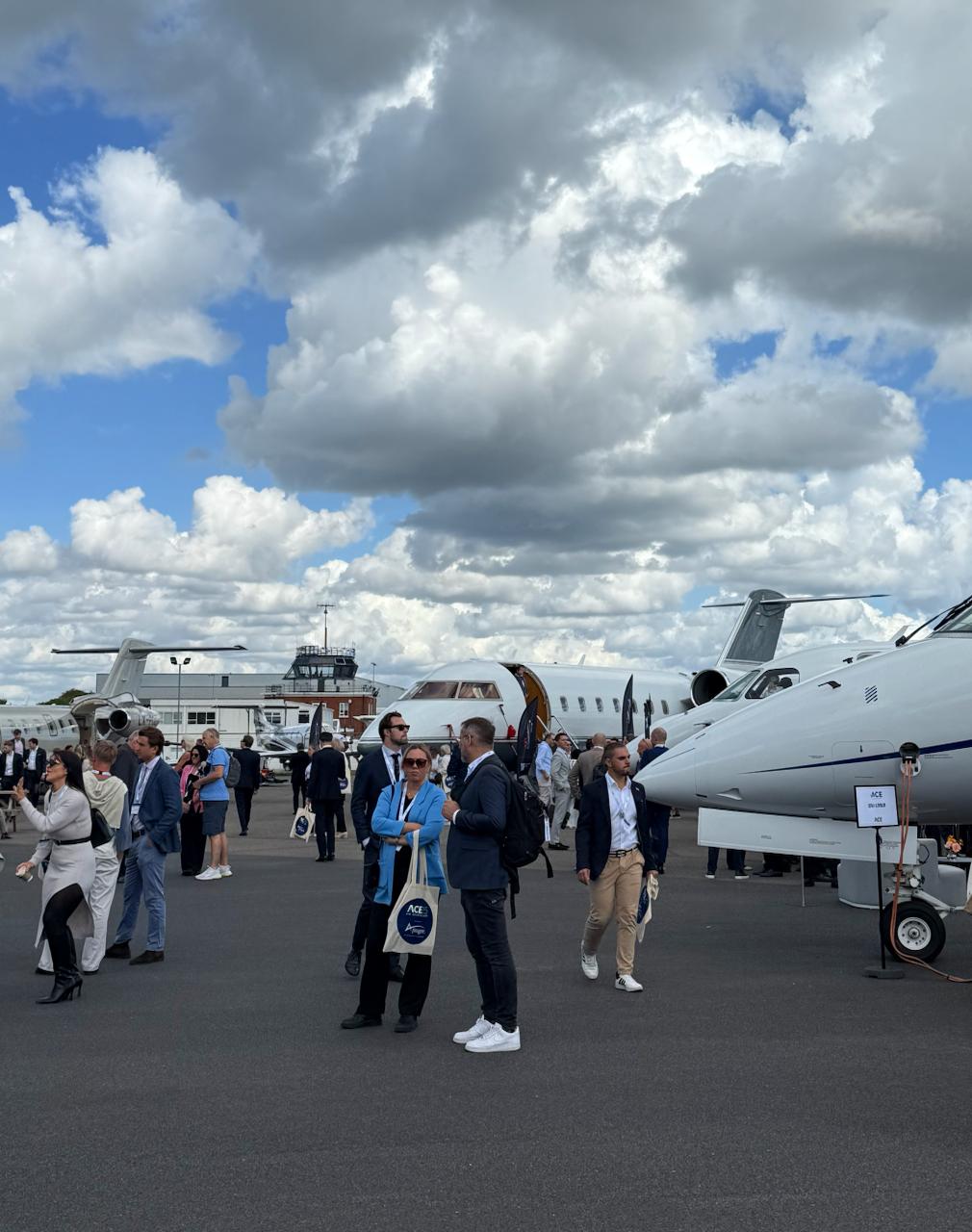 Jets and Helicopters company at ACE 2025 in London