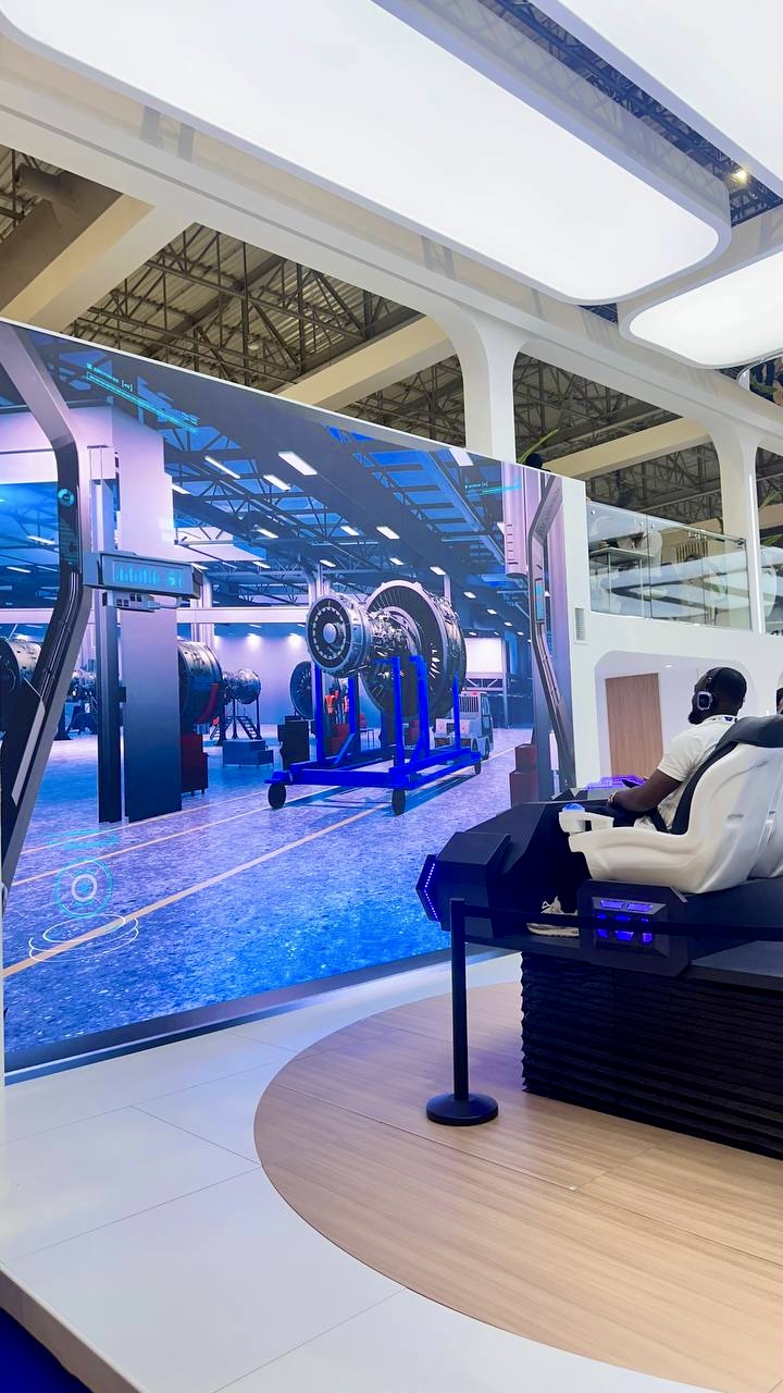 Company stand Jets&Helicopters at the Dubai Airshow 2025 exhibition