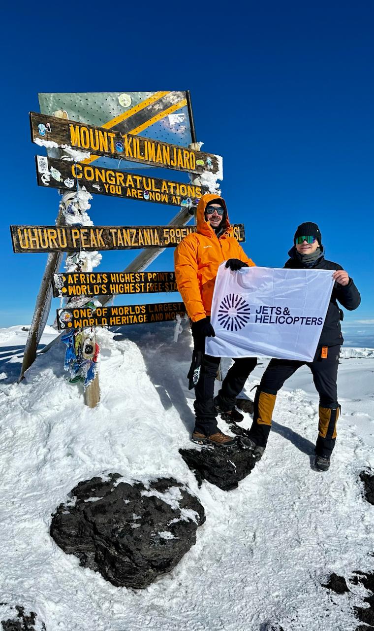 Jets & Helicopters at the Summit of Mount Kilimanjaro